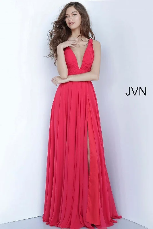 Jovani 65014 Long Chiffon Prom Gown