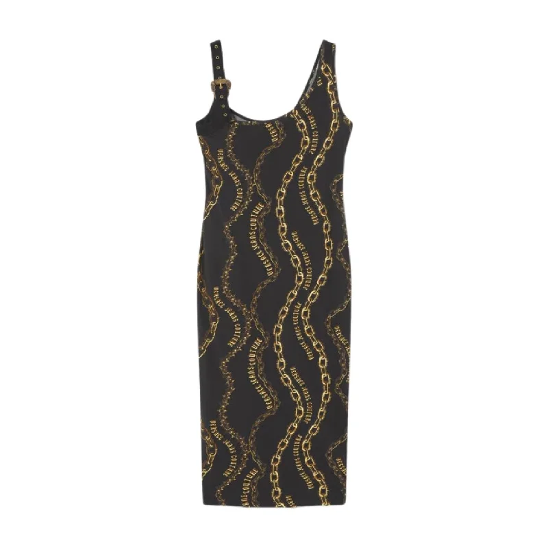 Versace Jeans Couture Chain Couture Midi Dress