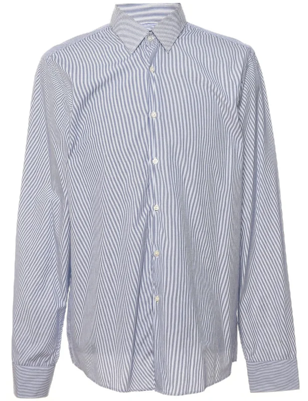 Hugo Boss Light Blue & White Classic Shirt - M