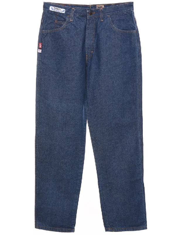 Indigo Tapered Jeans - W36 L32