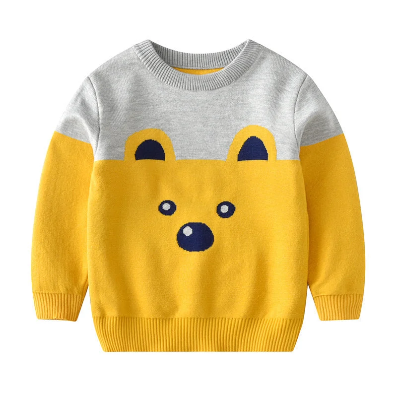 Bear pullover greyyellow