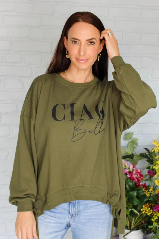 Aneka Sweater Khaki Ciao Bella Black