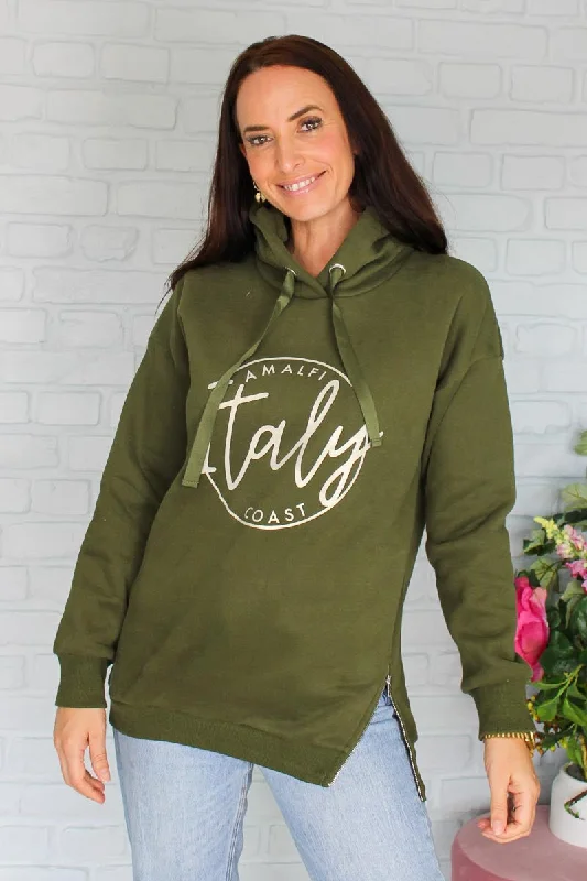 Fallon Sweater Khaki Italy Pearl