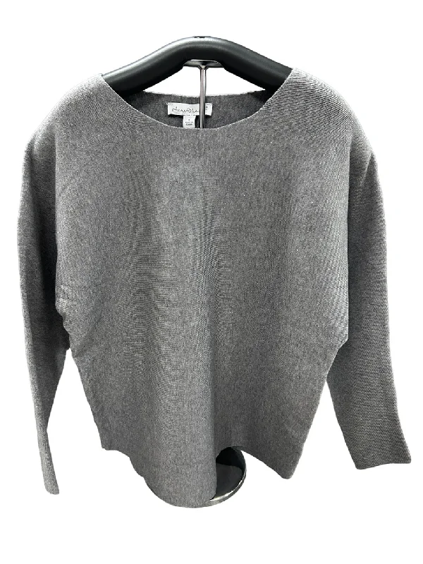 Lightweight Knit Sweater with Back Button Detail