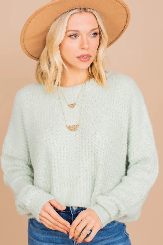 On Occasion Sage Green Sweater