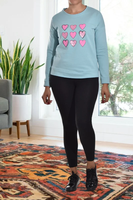 Sage Heart Sweater