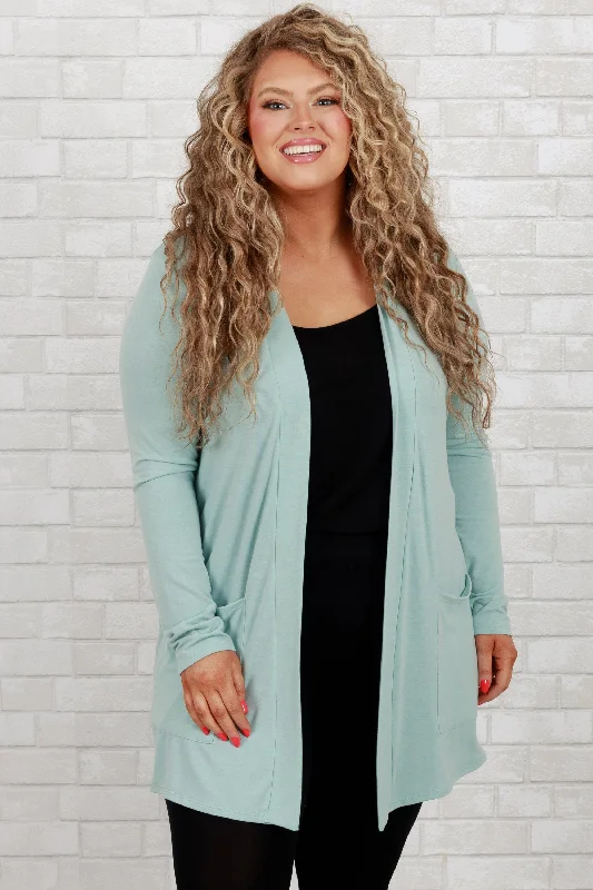 Kindness And Compassion Cardigan, Light Green