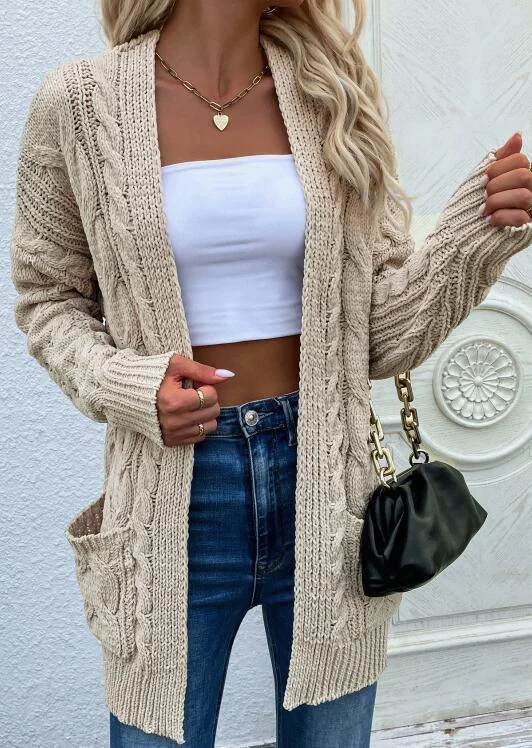 Cozy Women's Knit Long Sleeve Cardigan