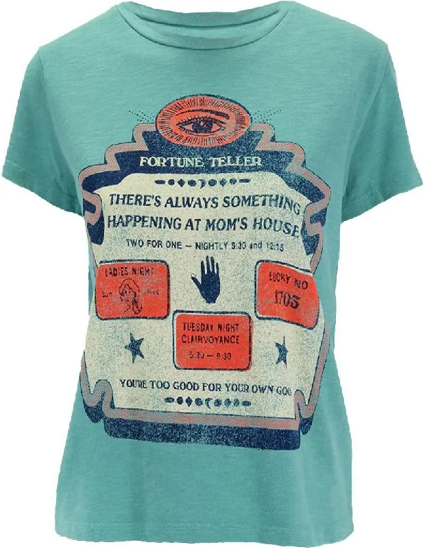 MOTHER Women's The Lil Sinful Short Sleeve T-Shirt, Fortune Teller