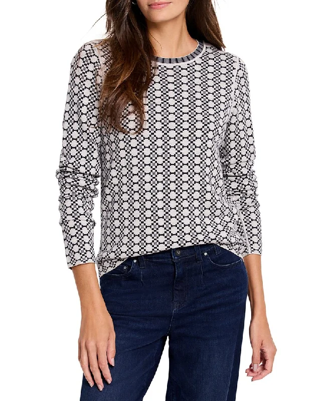 Nic & Zoe Geo Reversible Sweater T-Shirt