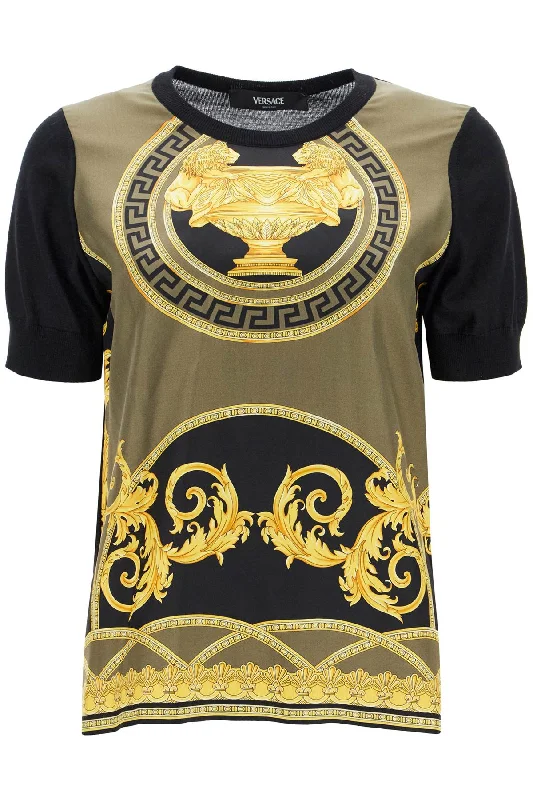 Versace Women's Knitted T-Shirt 'The Cup Of The