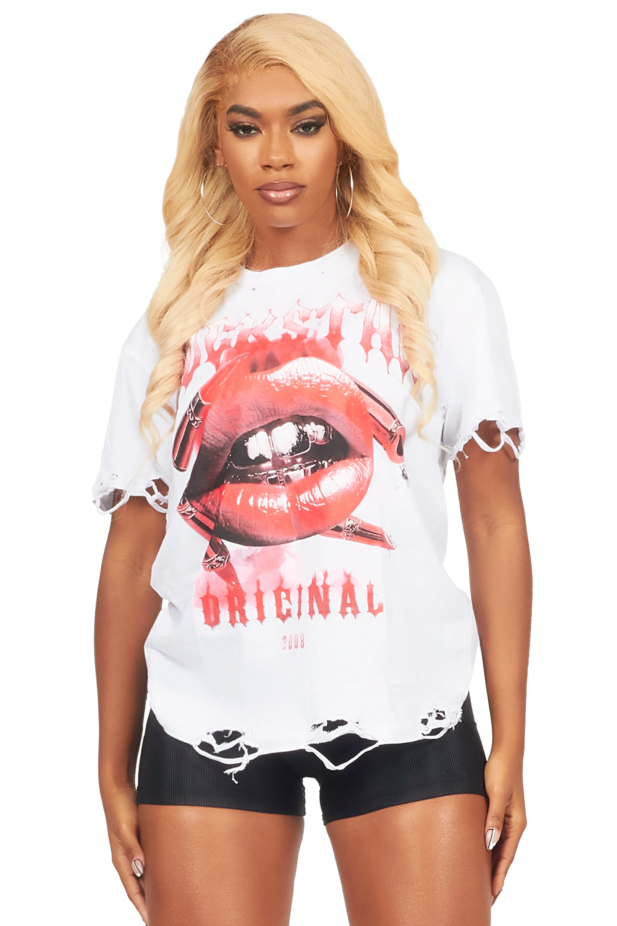 Branna White Oversized T-Shirt