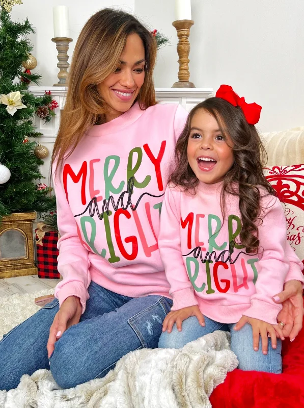 Mommy And Me Merry And Bright Pullover Sweater