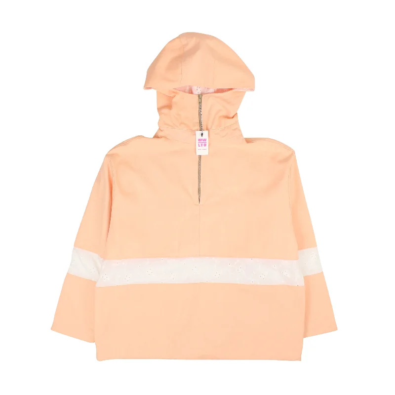 World Wide Ltd Peach Pullover - Peach/White