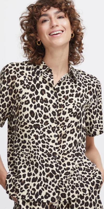 B.Young Leopard Print Shirt