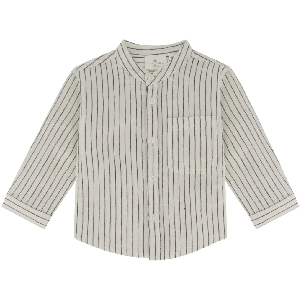 The Jeppe Striped Shirt - Swan - BABY